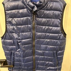 Aeropostale Men's Blue Puffer Vest